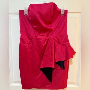 Silvergate Size S Elegant Red Strapless Dress! NWOT! P2P 14/28 length 24 Hoco